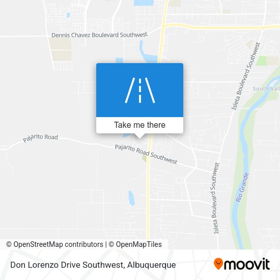Don Lorenzo Drive Southwest map
