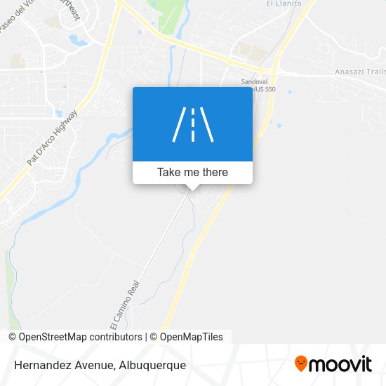 Mapa de Hernandez Avenue