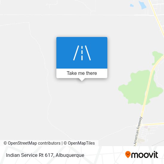Indian Service Rt 617 map