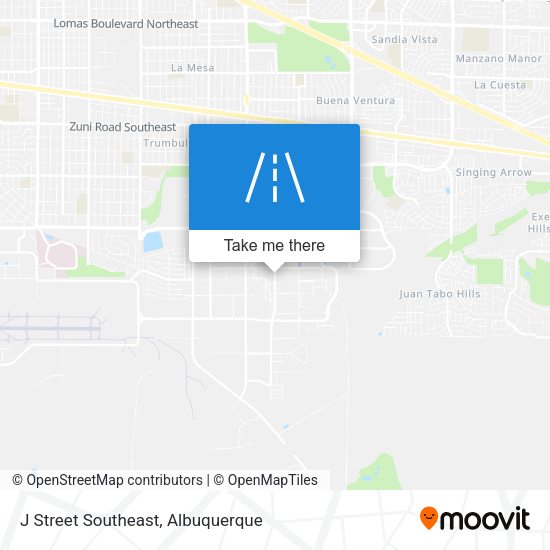 J Street Southeast map