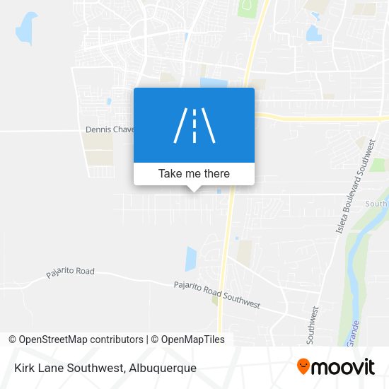 Kirk Lane Southwest map