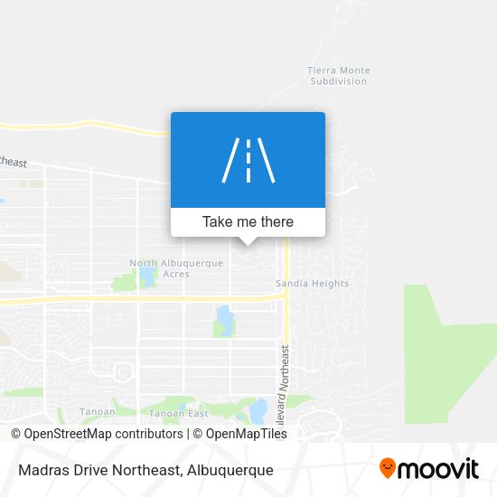 Madras Drive Northeast map