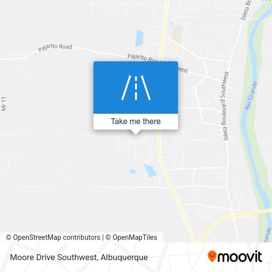 Mapa de Moore Drive Southwest