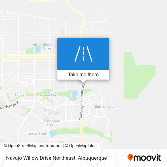 Navajo Willow Drive Northeast map
