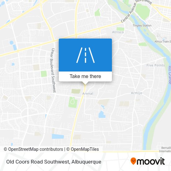 Mapa de Old Coors Road Southwest