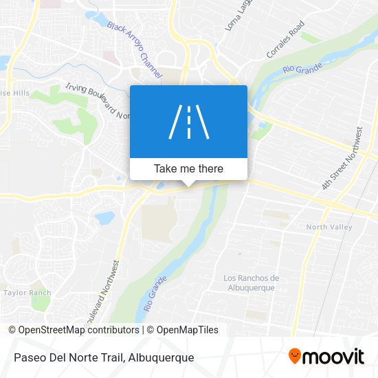 Paseo Del Norte Trail map