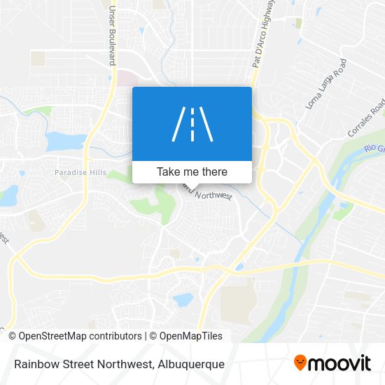 Rainbow Street Northwest map