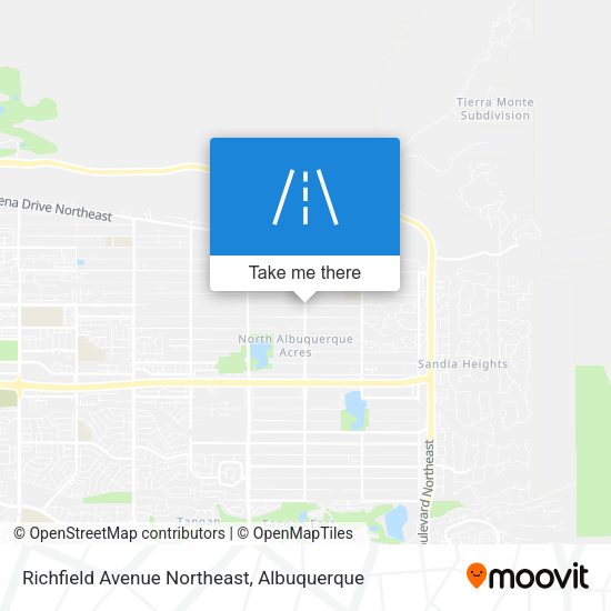 Mapa de Richfield Avenue Northeast