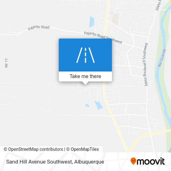 Sand Hill Avenue Southwest map
