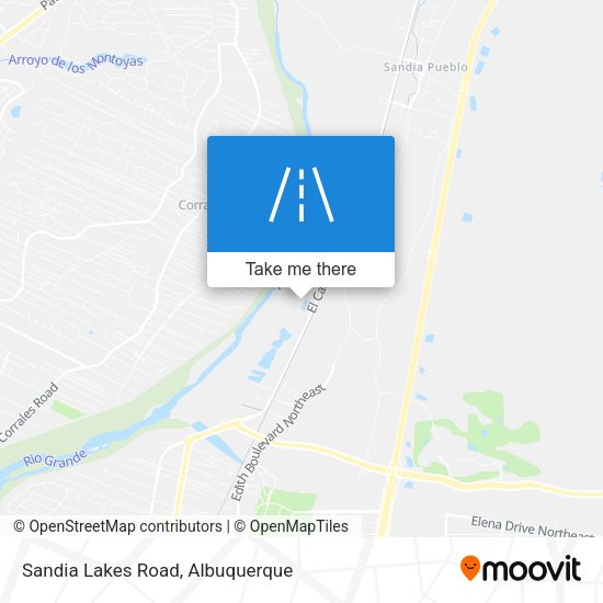Sandia Lakes Road map