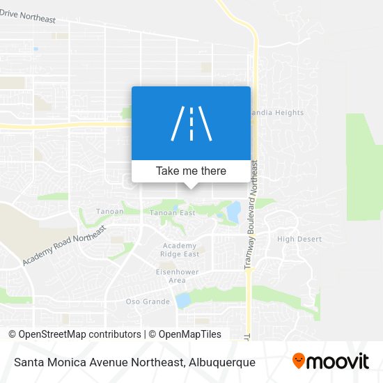 Santa Monica Avenue Northeast map