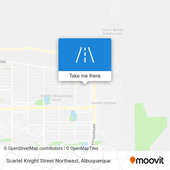 Mapa de Scarlet Knight Street Northeast