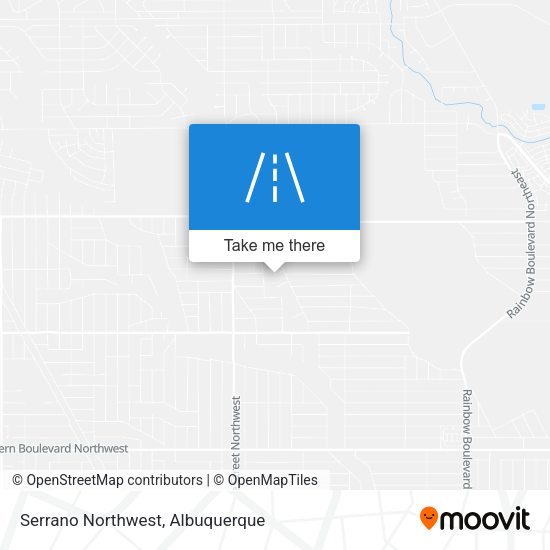 Serrano Northwest map