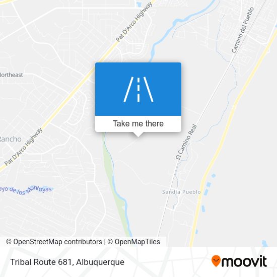 Tribal Route 681 map