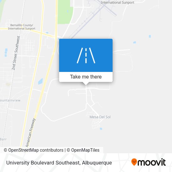 University Boulevard Southeast map