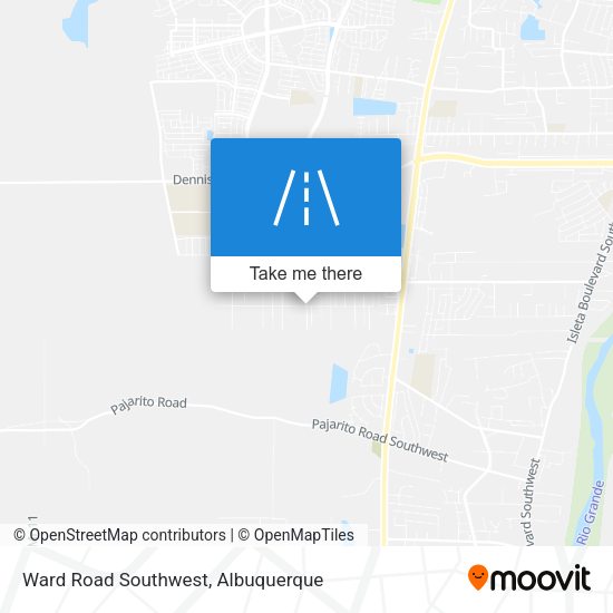 Ward Road Southwest map