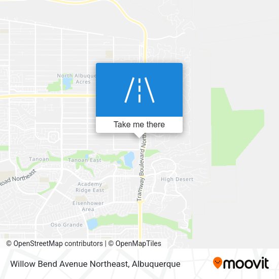 Willow Bend Avenue Northeast map