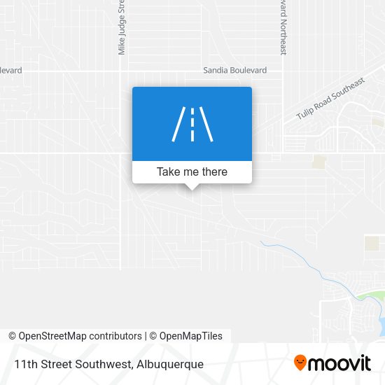 11th Street Southwest map