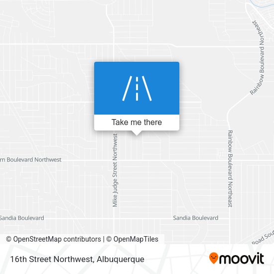 16th Street Northwest map