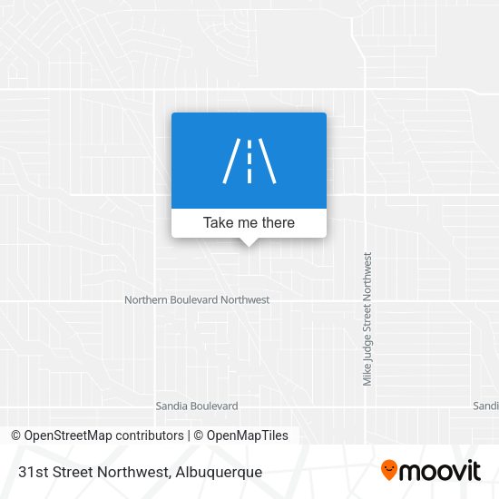 31st Street Northwest map