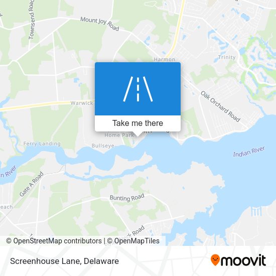 Mapa de Screenhouse Lane