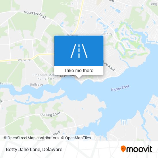 Mapa de Betty Jane Lane