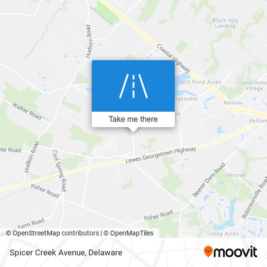 Mapa de Spicer Creek Avenue