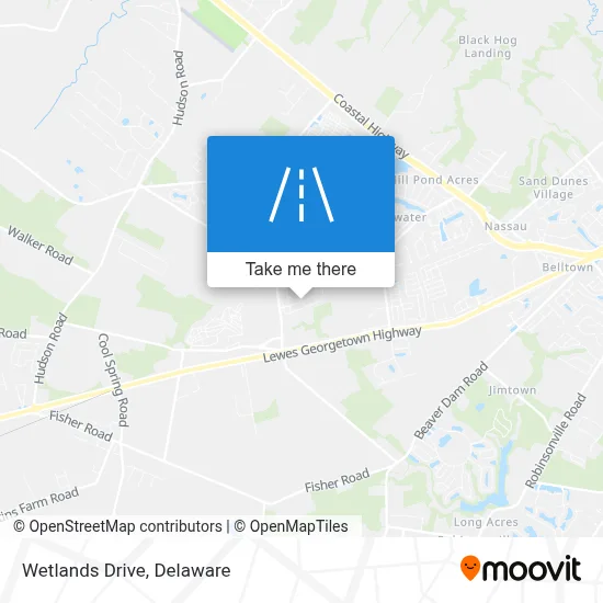 Wetlands Drive map