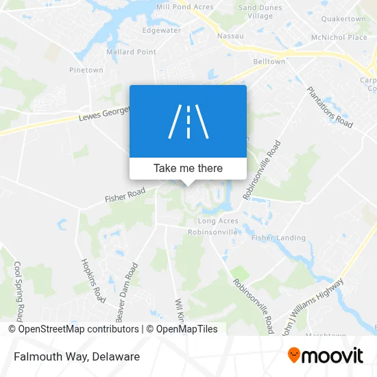 Falmouth Way map