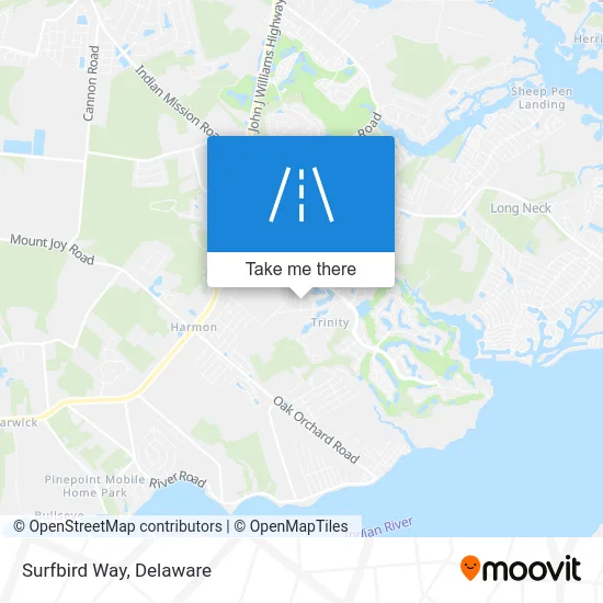 Surfbird Way map
