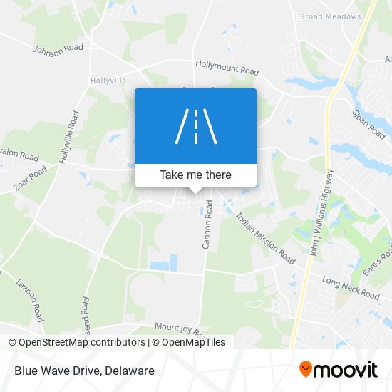 Blue Wave Drive map