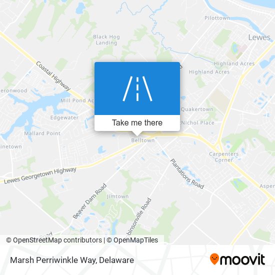Marsh Perriwinkle Way map