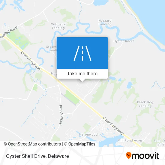 Oyster Shell Drive map