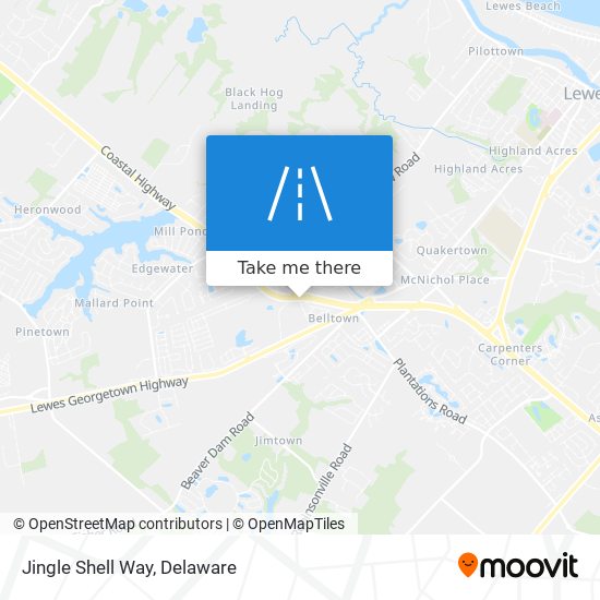 Jingle Shell Way map