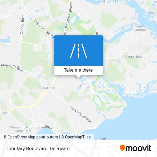 Tributary Boulevard map