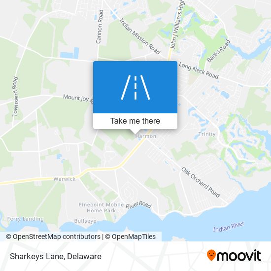 Mapa de Sharkeys Lane