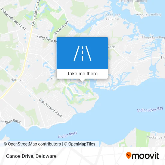 Canoe Drive map