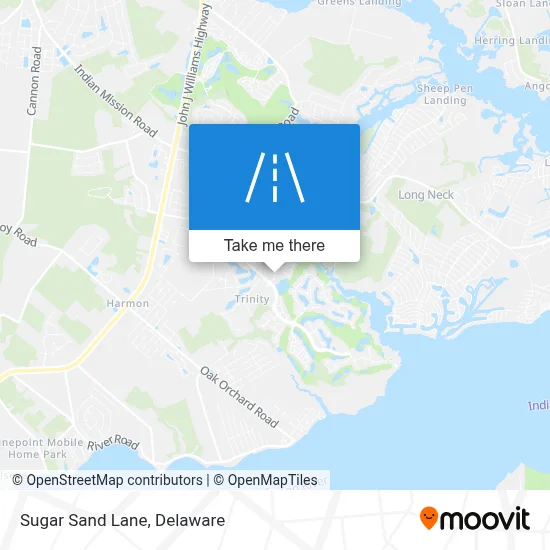 Sugar Sand Lane map
