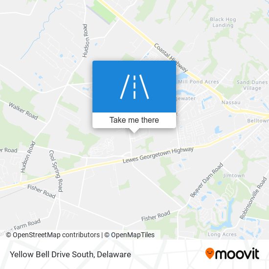 Yellow Bell Drive South map