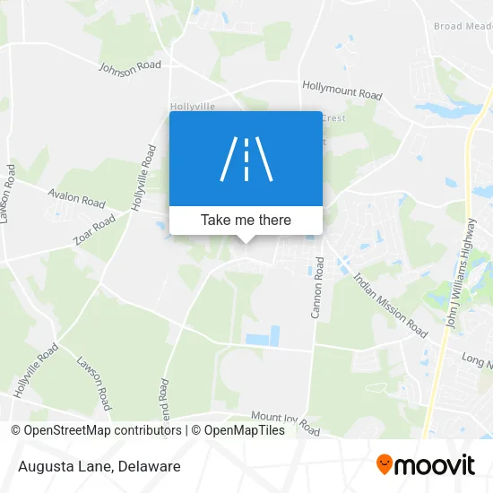 Augusta Lane map