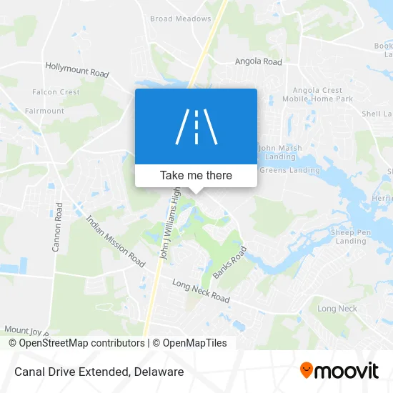 Canal Drive Extended map