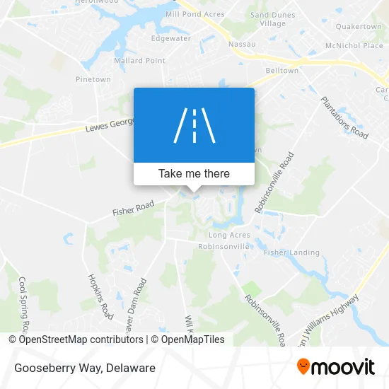 Gooseberry Way map