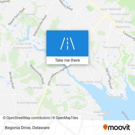 Begonia Drive map