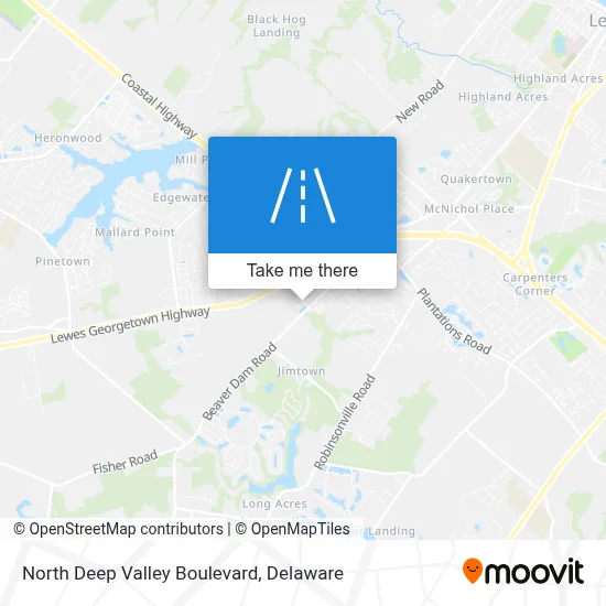 North Deep Valley Boulevard map