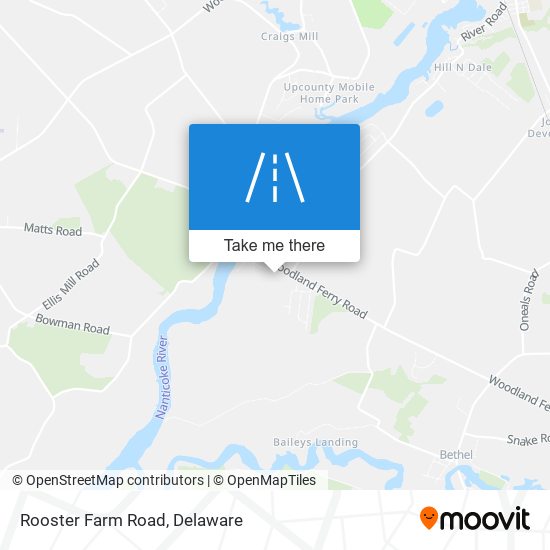 Mapa de Rooster Farm Road