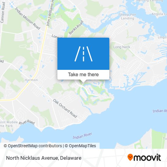 North Nicklaus Avenue map
