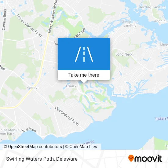 Swirling Waters Path map