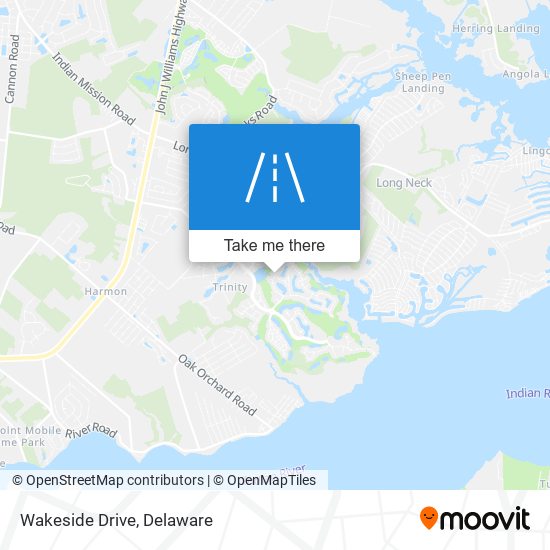 Mapa de Wakeside Drive