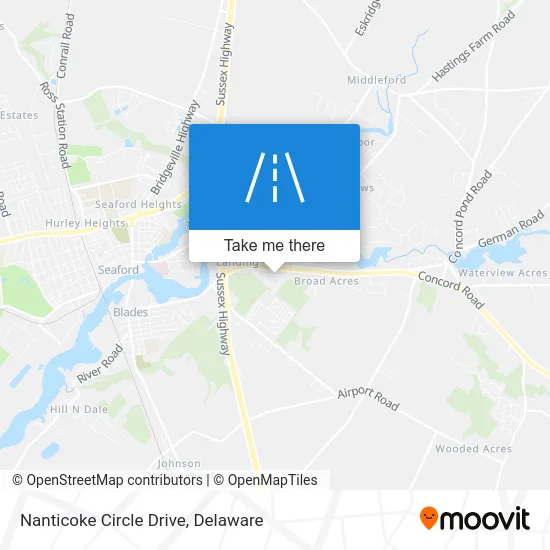 Nanticoke Circle Drive map