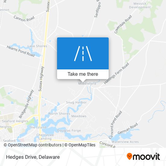 Hedges Drive map